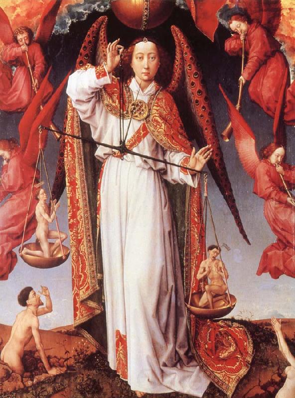 Rogier van der Weyden Saint Michael Weighing Souls France oil painting art